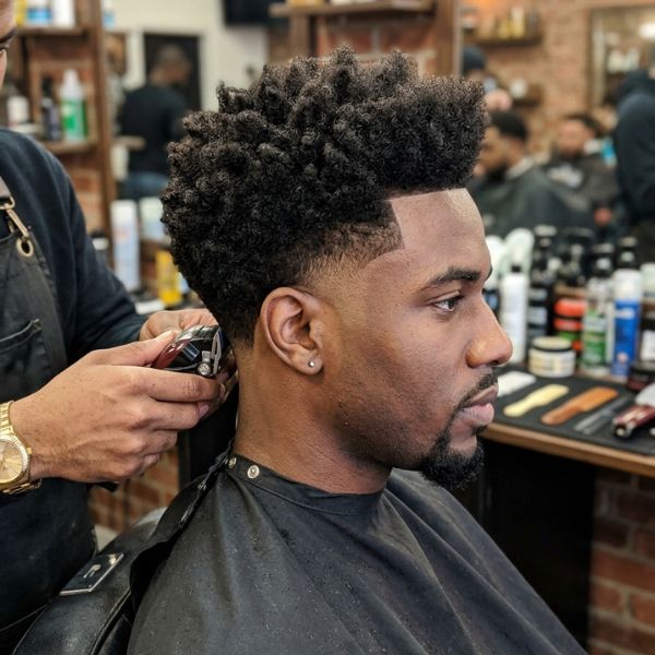 Afro Burst Fade