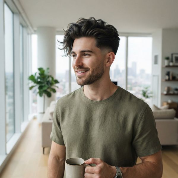 Airy Fade Flow Haircut
