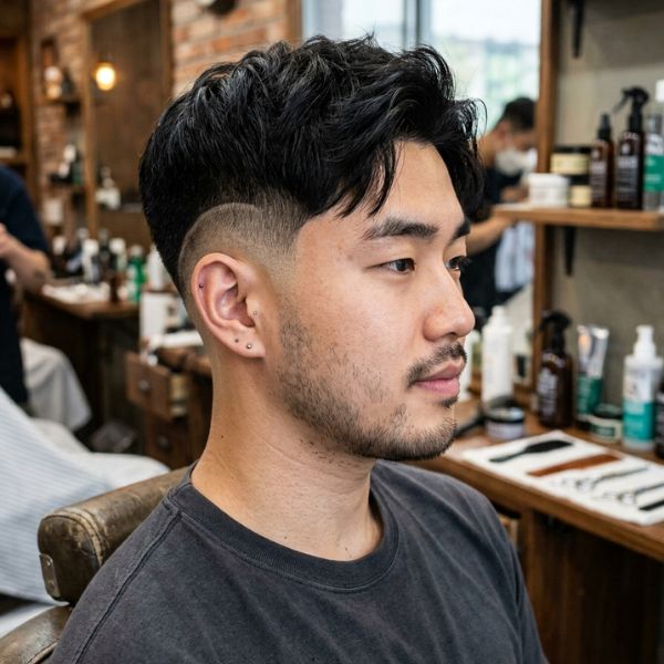 Asian Burst Fade