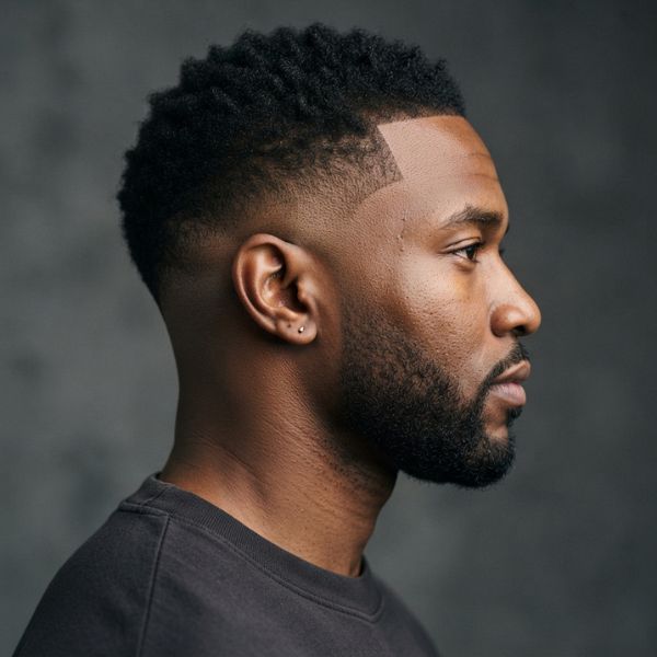 Black Men Burst Fade