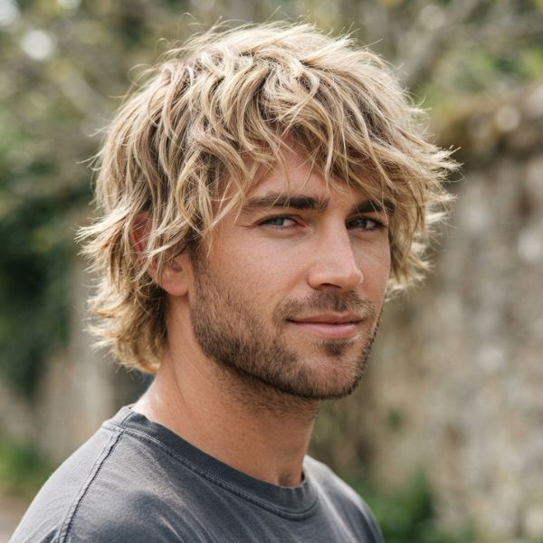 Blonde Shaggy Hair