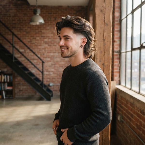 Contemporary Flow Mullet Haircut