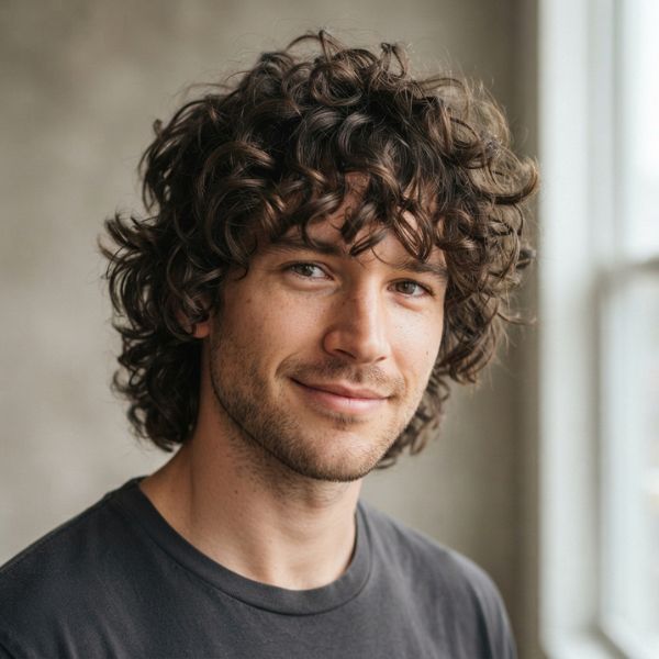Curly Shag Haircut