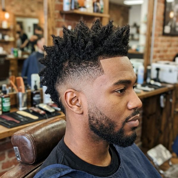 . Faux Hawk Burst Fade