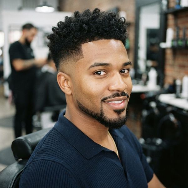 High Taper Fade Black Male