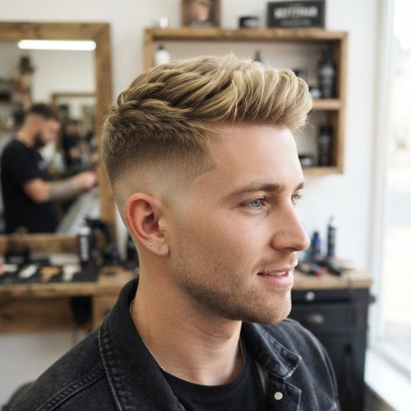 High Taper Fade Blonde