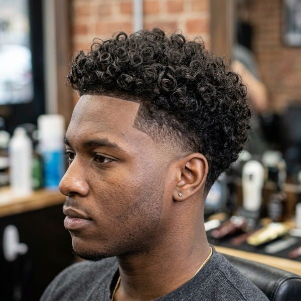 Low Taper Fade Perm Haircut