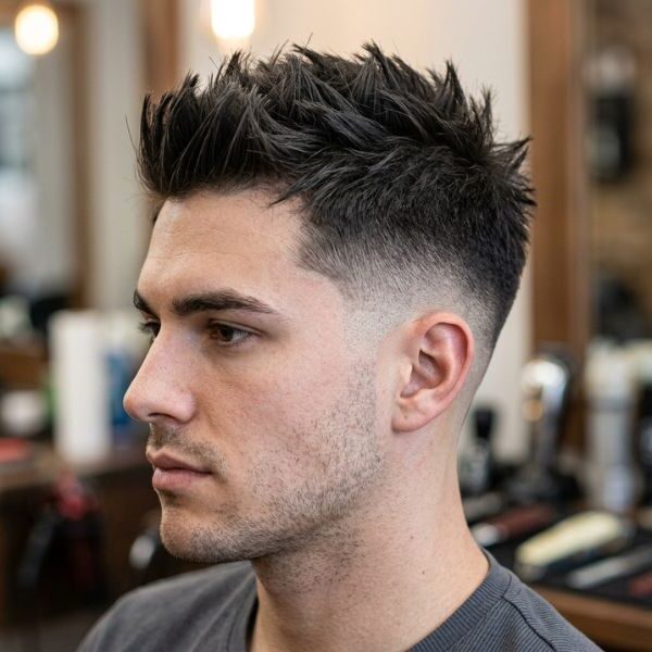 Low Taper Fade Spiky