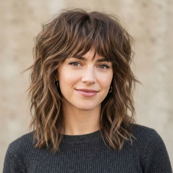 Medium Shaggy Hair