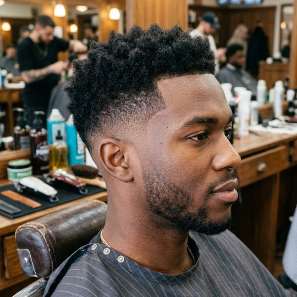 Mid Taper Burst Fade
