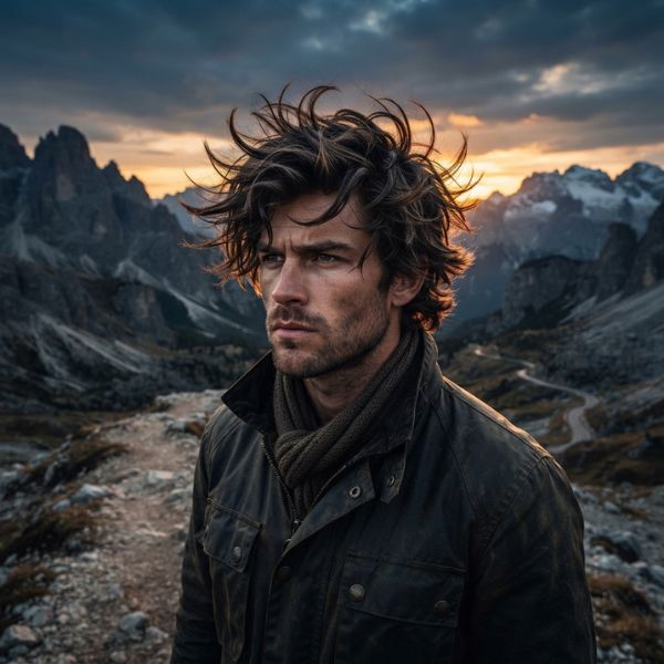 Rugged Layer Freedom Hairstyle