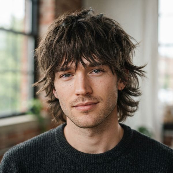 Shag Haircut with Bangs