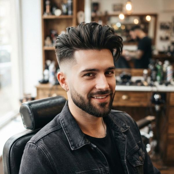 Short Sides Long Top Hairstyle