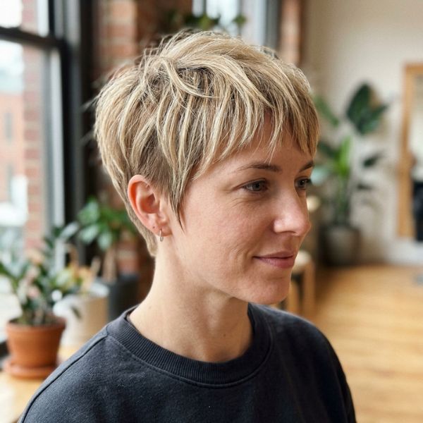 Blonde Crop Cut