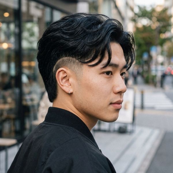Burst Fade Comma Hair