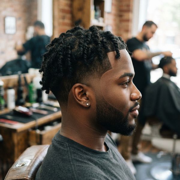 Drop Fade Black Men