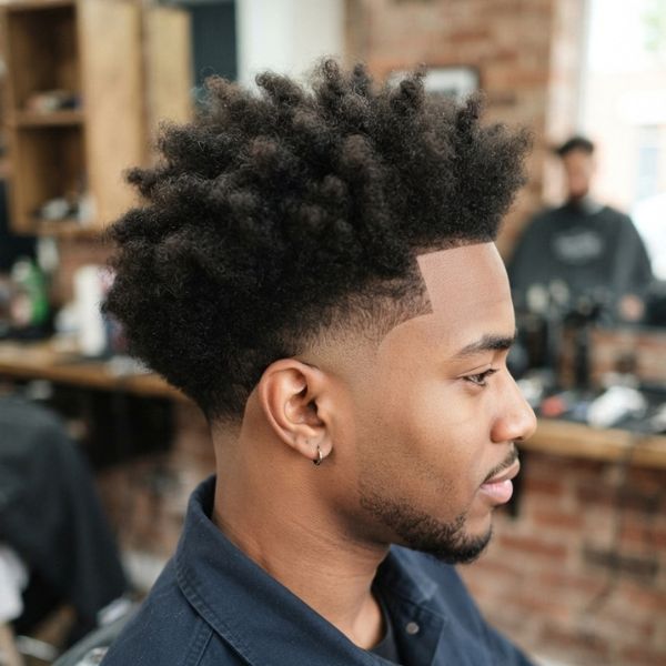 Drop Fade Fluffy Hair
