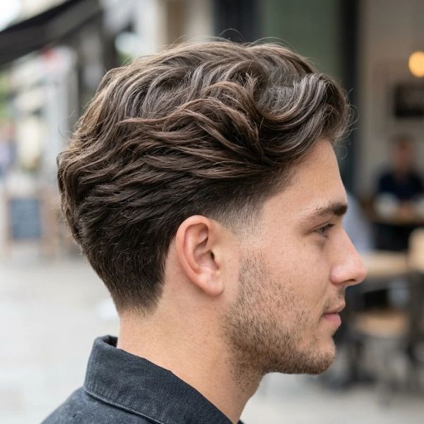 Flow Hairstyle with Taper Fade
