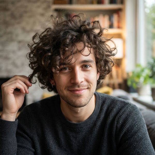 Messy Curly Hair