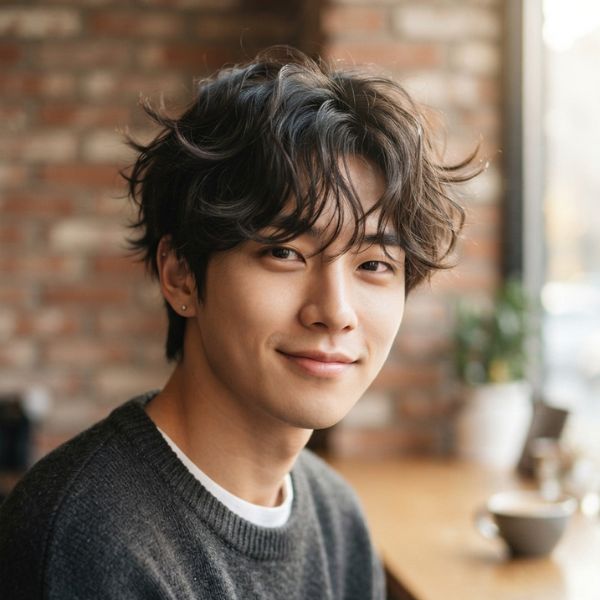 Korean Messy Hair