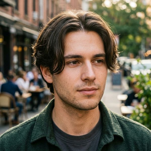 Middle Part Haircut