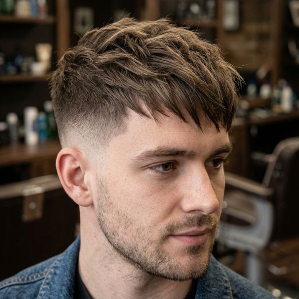 Side Swept Textured Crop