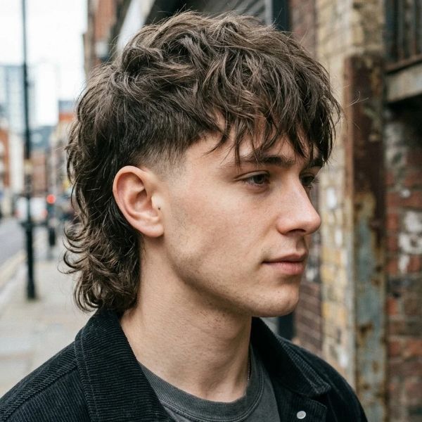 Textured Fringe Low Taper with Mullet