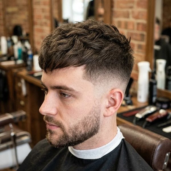 Textured Top Mid Fade